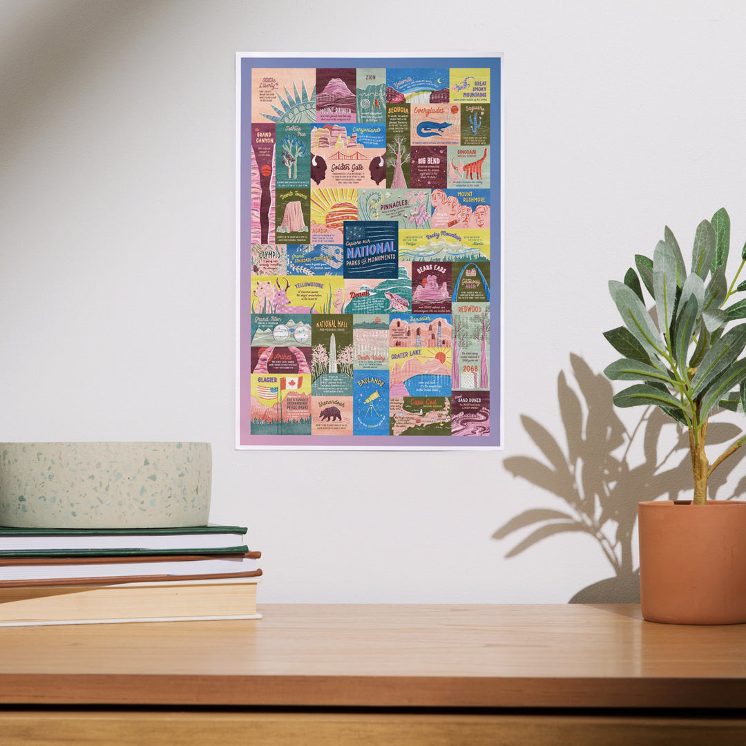 Explore Our National Parks and Monuments, Pastel, Art & Giclee Prints