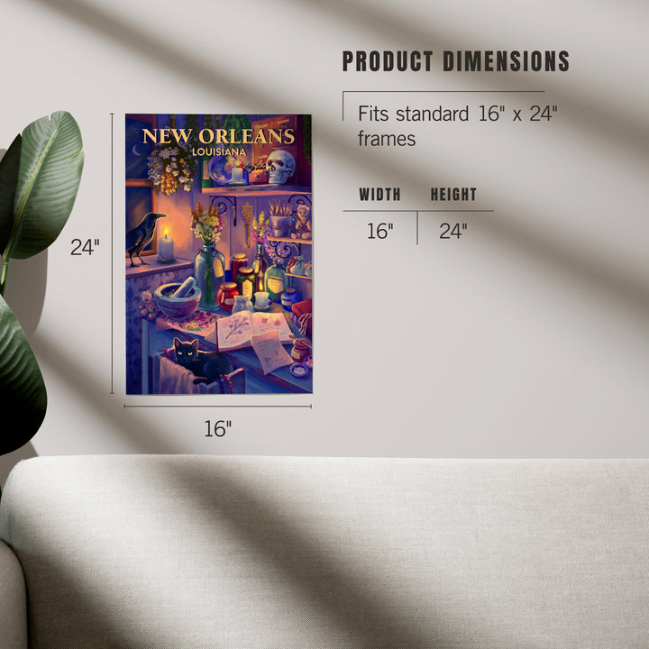 New Orleans, Louisiana Midnight Apothecary, Art & Giclee Prints