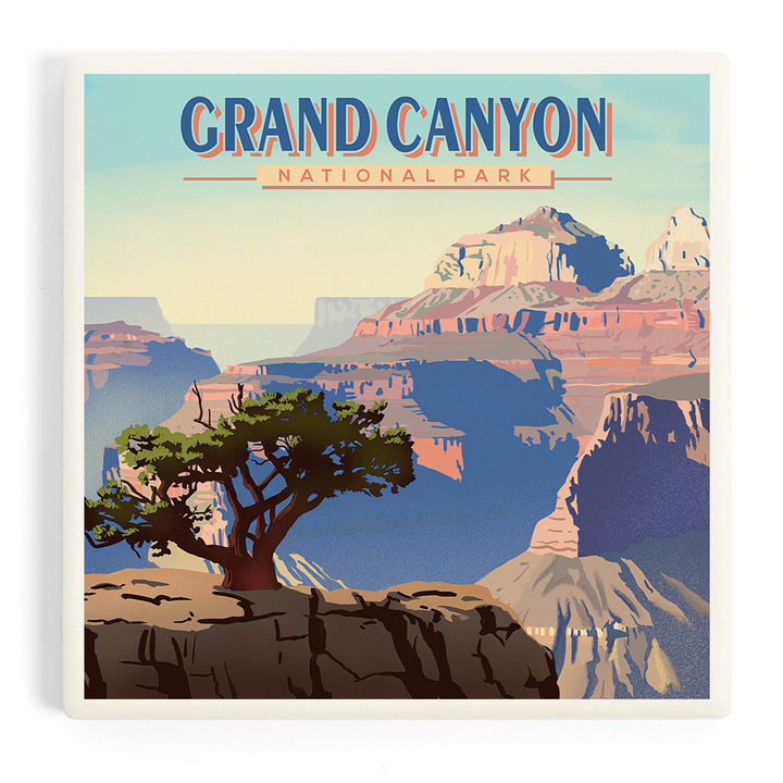 Grand Canyon National Park, Arizona, Lithograph, Coasters