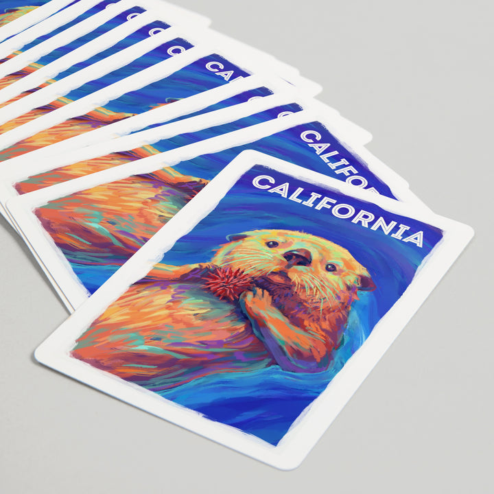 Playing Cards, California, Vivid, Sea Otter, 52 Card Deck with Jokers in Box, Unique Art