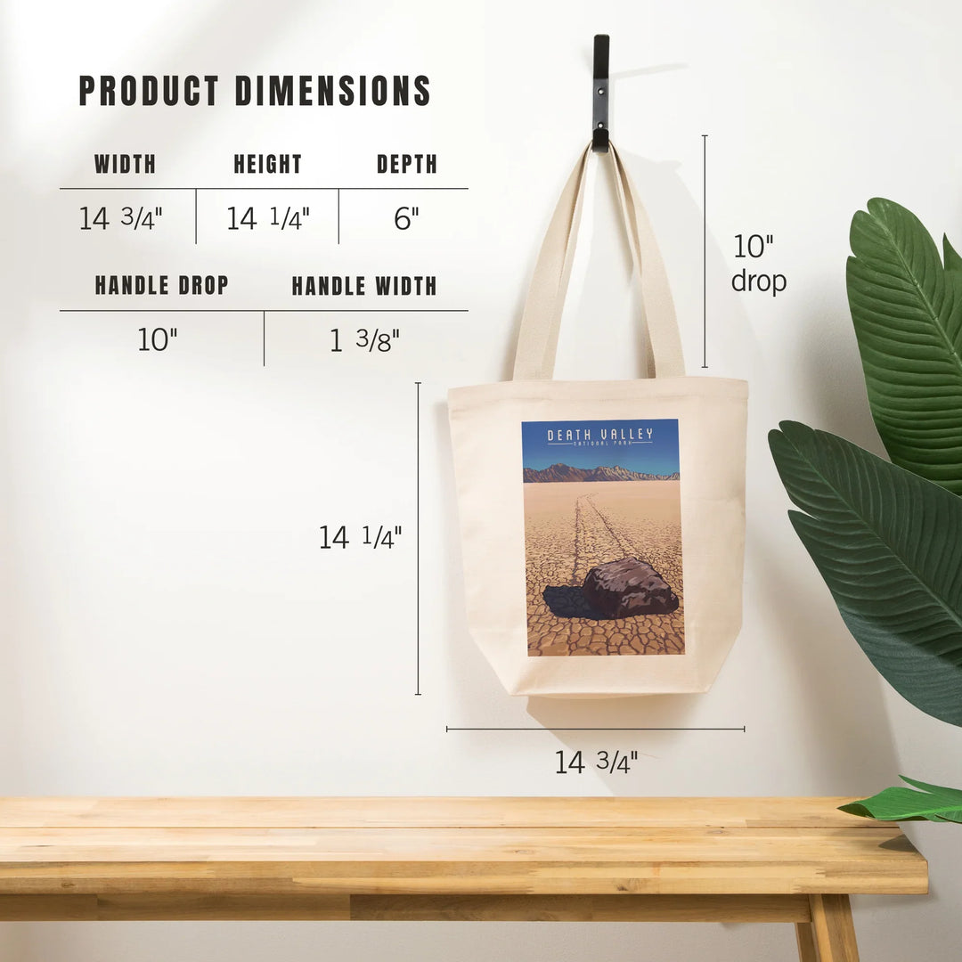 Death Valley National Park, California, Racetrack Playa, Tote Bag