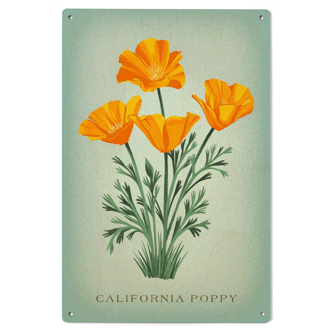 Vintage Flora, California Poppy