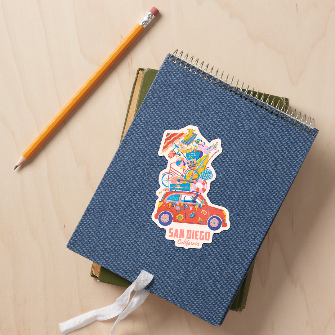 San Diego, California, Just Beachy, Vinyl Sticker