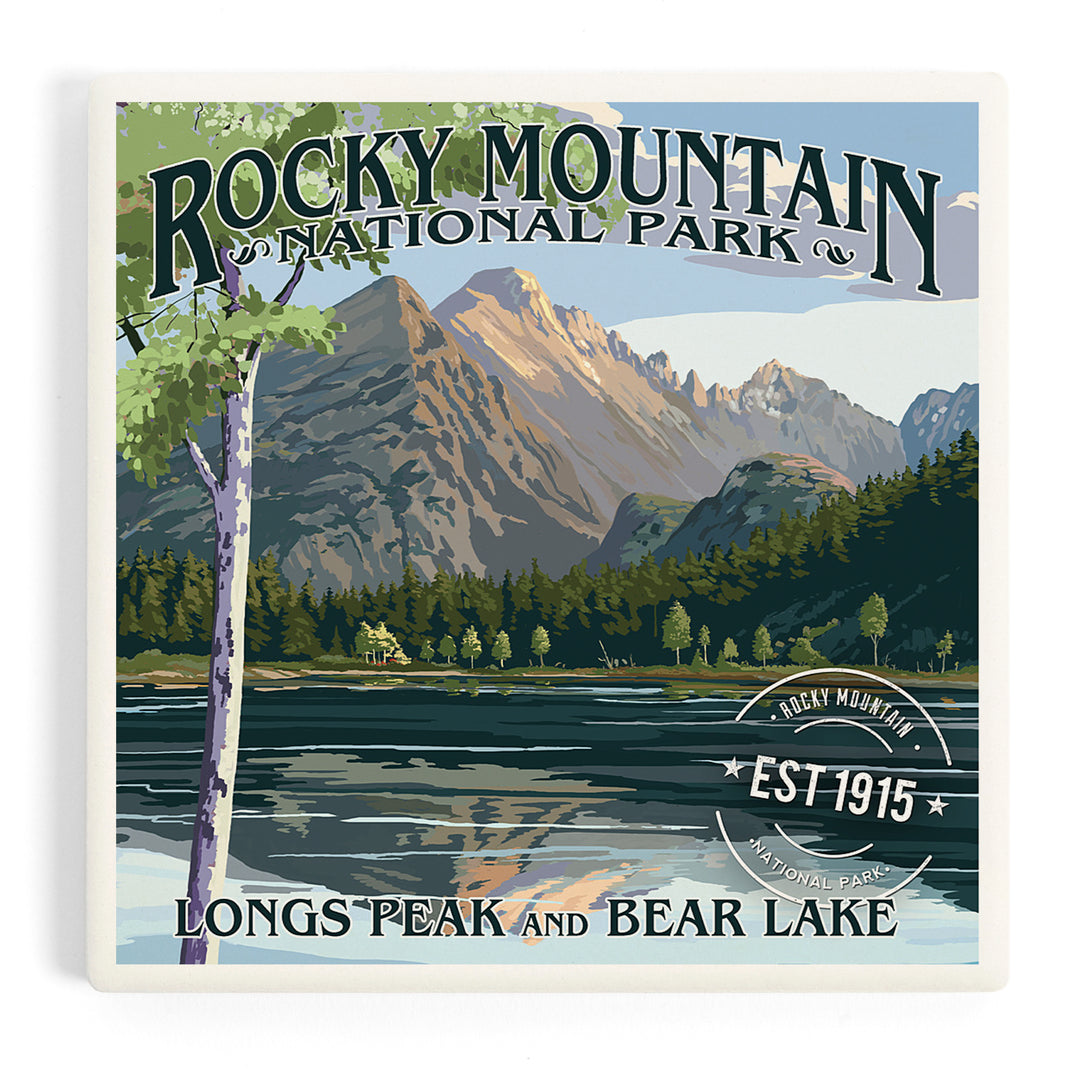 Rocky Mountain National Park, Colorado, Longs Peak and Bear Lake Press, Coasters
