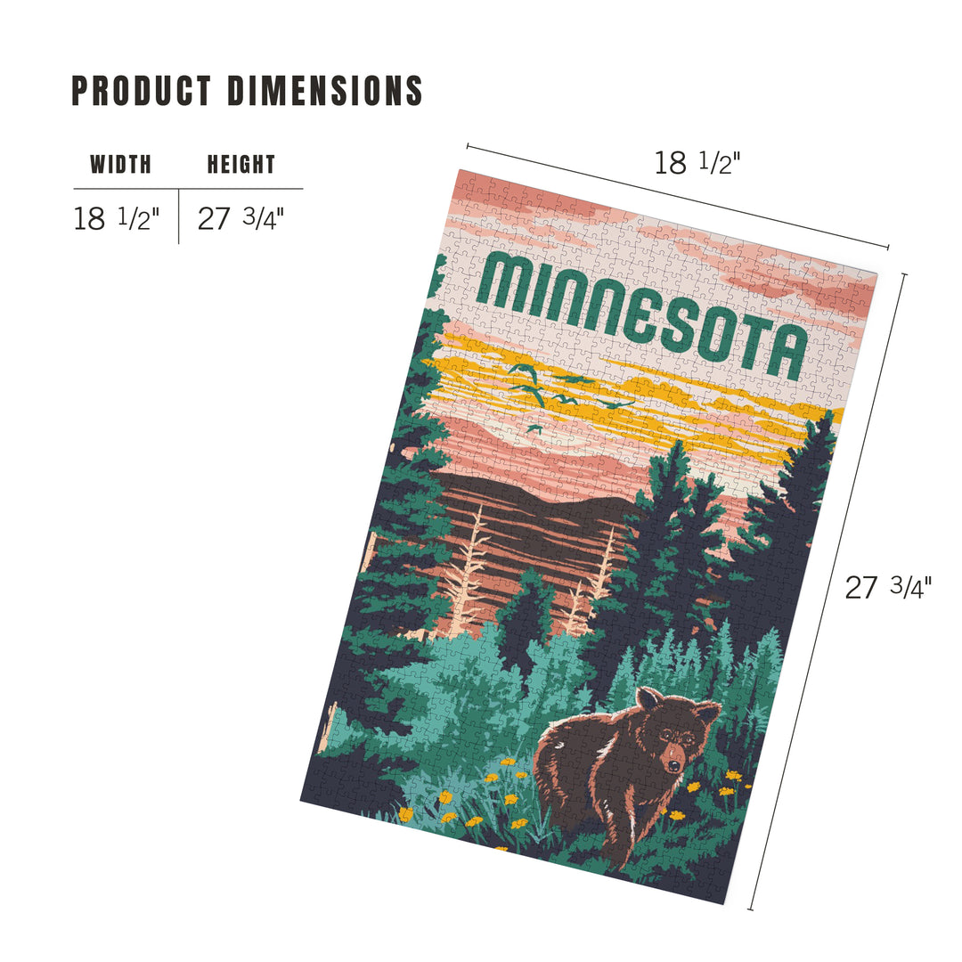 Minnesota, Explorer Series, 1000 Piece Jigsaw Puzzle