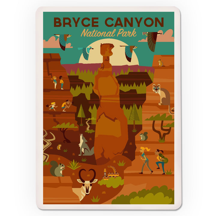 Playing Cards, Bryce Canyon National Park, Utah, Geometric National Park Series, 52 Card Deck with Jokers in Box, Unique Art