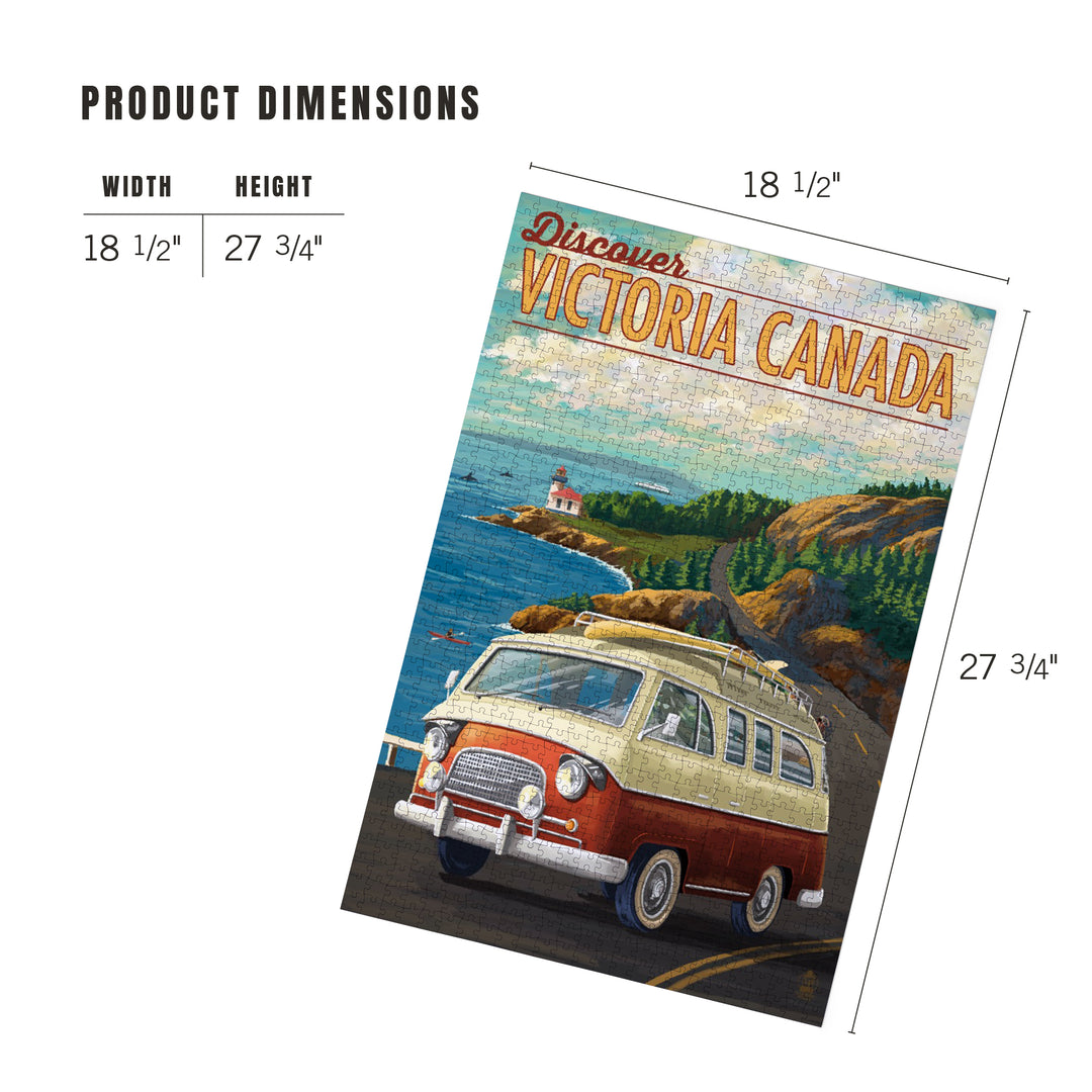 Victoria, Canada, Painterly, Camper Van, Jigsaw Puzzle