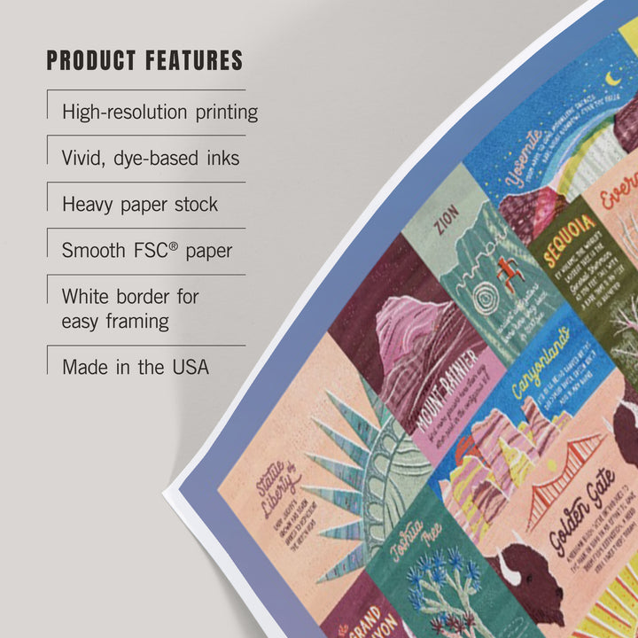 Explore Our National Parks and Monuments, Pastel, Art & Giclee Prints