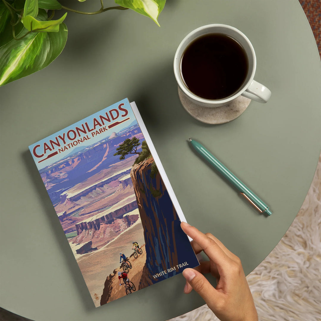 Lined 6x9 Journal, Canyonlands National Park, Utah, Conflunce and Bikers, Lay Flat, 193 Pages, FSC paper