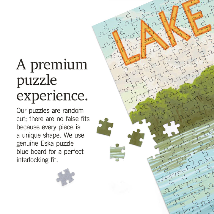 Lake Chelan, Washington, Kayak Scene, Jigsaw Puzzle