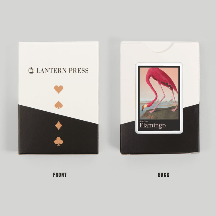 Playing Cards, Audubon Birds of North America, Flamingo, 52 Card Deck with Jokers in Box, Unique Art