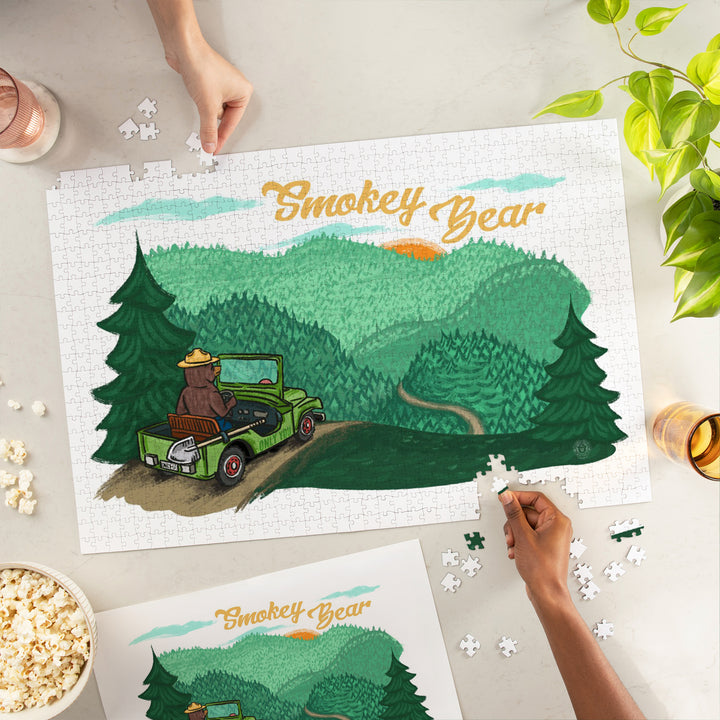 Smokey Bear Driving, Officially Licensed, Jigsaw Puzzle