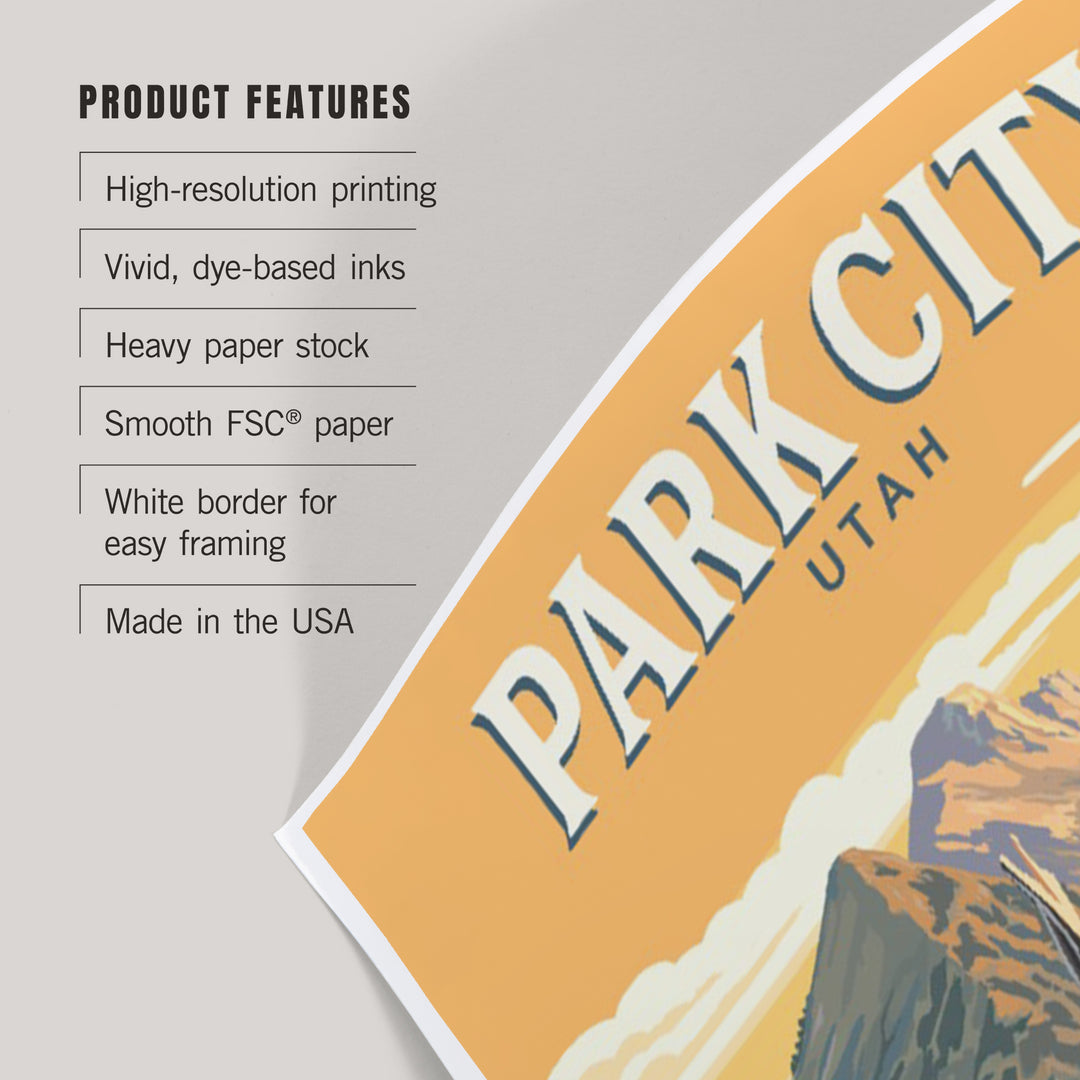 Park City, Utah, Painterly, Moose, Art & Giclee Prints