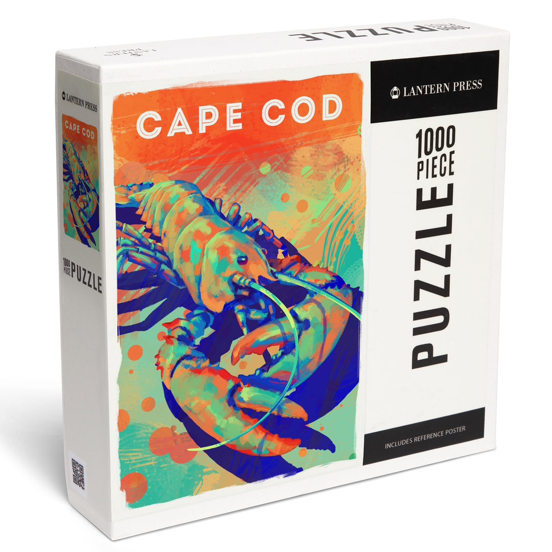 Cape Cod, Massachusetts, Vivid, Lobster, 1000 Piece Jigsaw Puzzle
