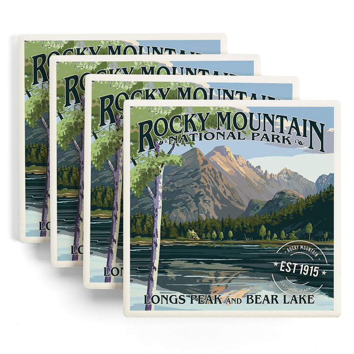 Rocky Mountain National Park, Colorado, Longs Peak and Bear Lake Press, Coasters