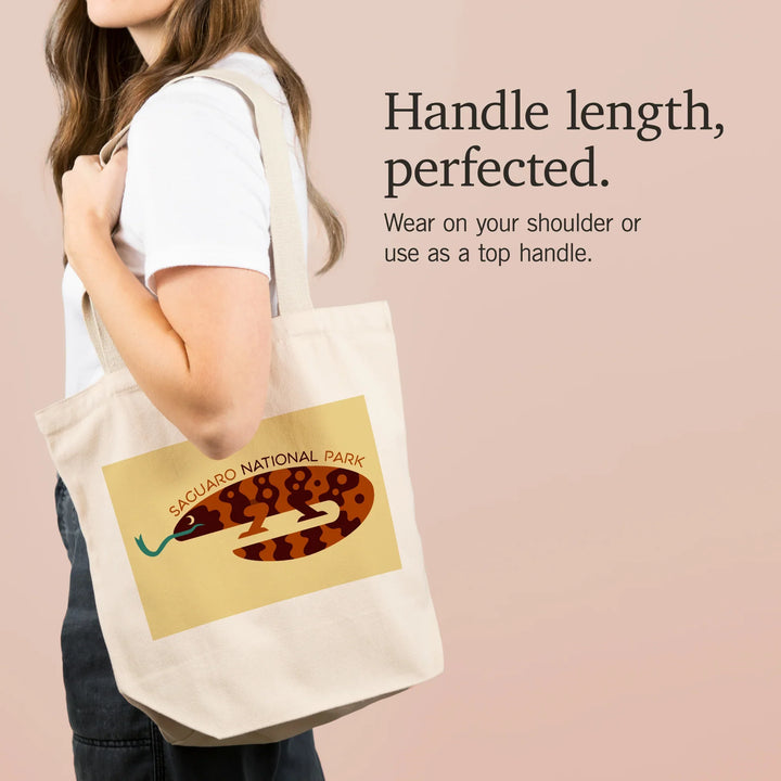 Saguaro National Park, Arizona, Gila Monster, Geometric,, Tote Bag
