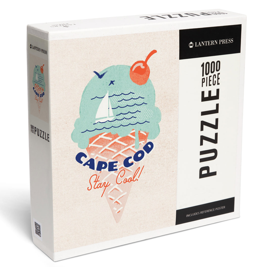 Cape Cod, Massachusetts, Dockside Series, Stay Cool, 1000 Piece Jigsaw Puzzle