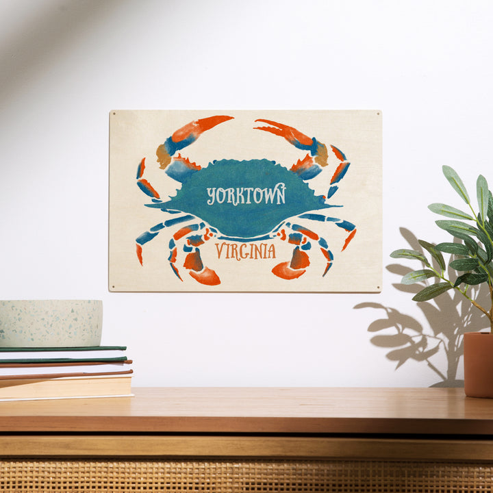 Yorktown, Virginia, Watercolor, Blue Crab, Wood Sign and Postcards