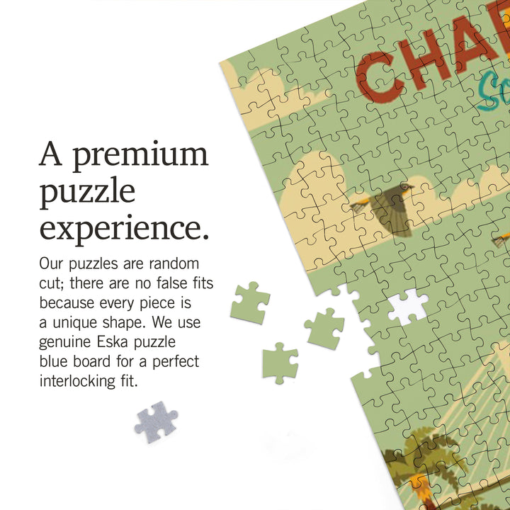 Charleston, South Carolina, Geometric City Series, 1000 Piece Jigsaw Puzzle