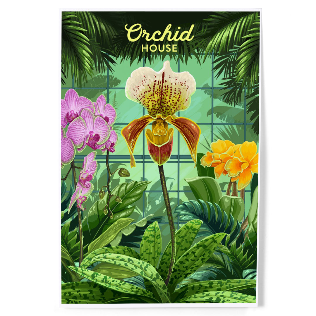 Painterly, Orchid House, Art & Giclee Prints