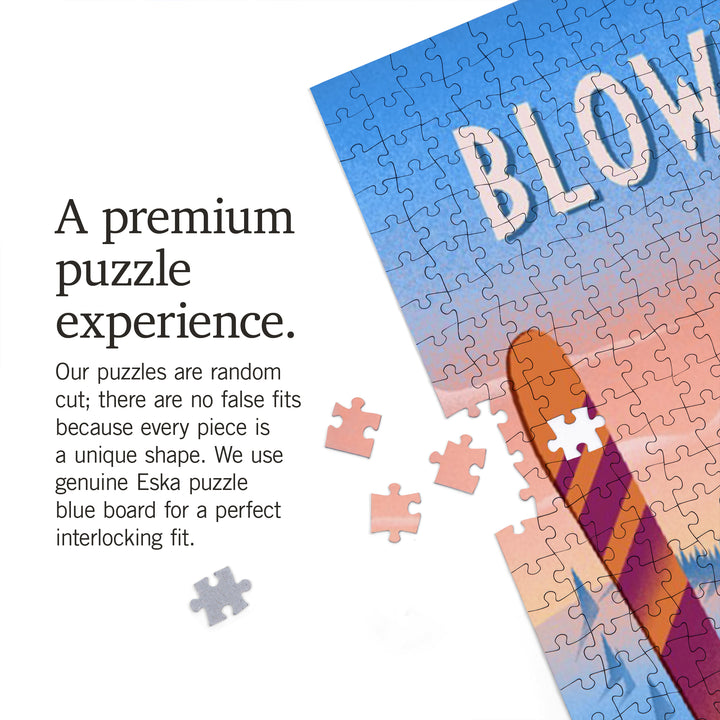 Blowing Rock, North Carolina, Prepare for Takeoff, Skis In Snowbank, 1000 Piece Jigsaw Puzzle