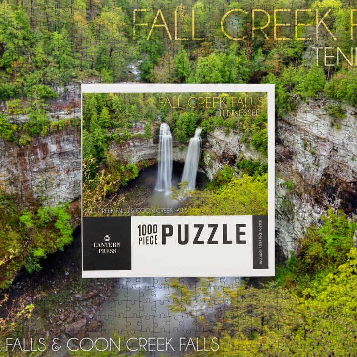 Fall Creek Falls State Park, Tennessee, Fall Creek and Coon Creek Falls, Jigsaw Puzzle