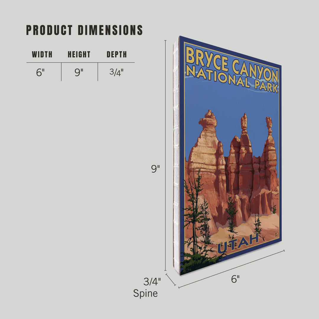 Lined 6x9 Journal, Bryce Canyon National Park, Utah, Summer #2, Lay Flat, 193 Pages, FSC paper
