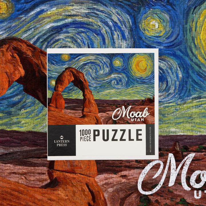Moab, Utah, Starry Night, Arches, Jigsaw Puzzle