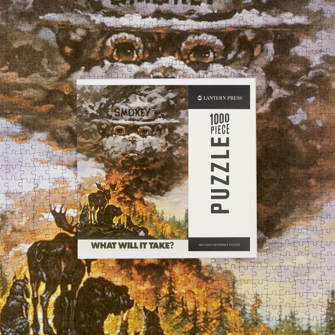 Smokey Bear, Time it Took to Grow a Tree, Officially Licensed Vintage Poster, Jigsaw Puzzle