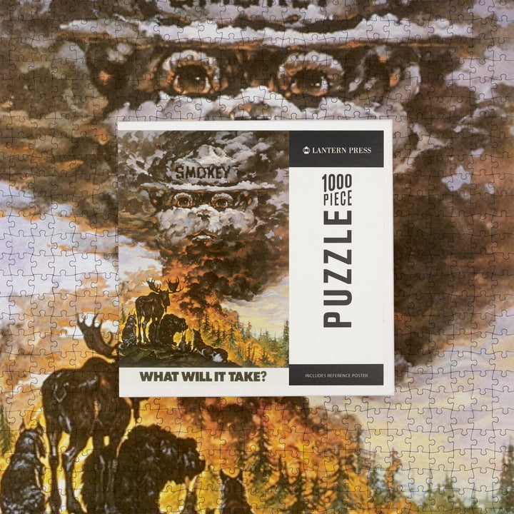 Smokey Bear, Time it Took to Grow a Tree, Officially Licensed Vintage Poster, Jigsaw Puzzle