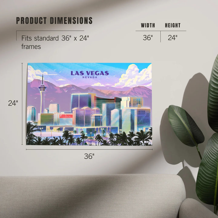 Las Vegas, Nevada, Lithograph, City Series, Art & Giclee Prints