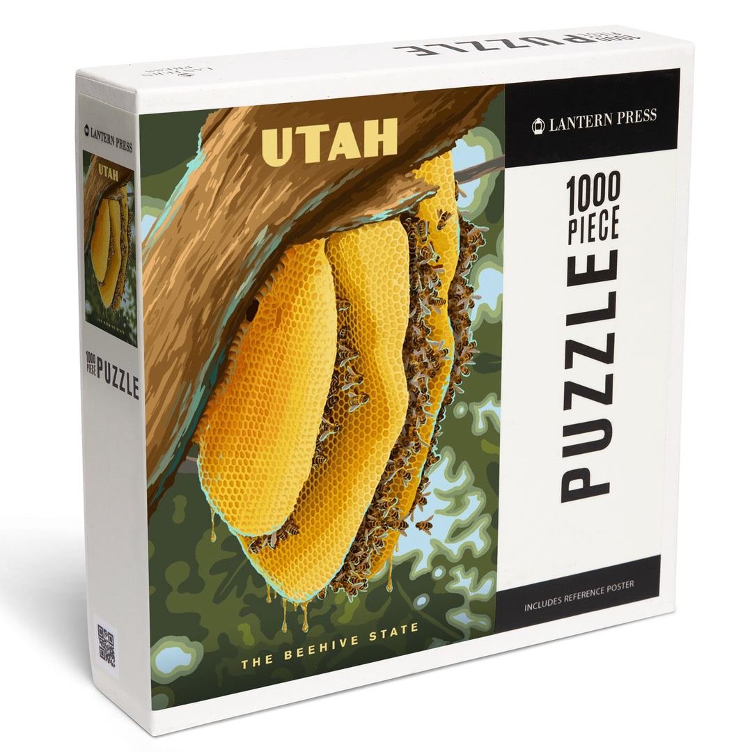 Utah, Painterly, The Beehive State, 1000 Piece Jigsaw Puzzle