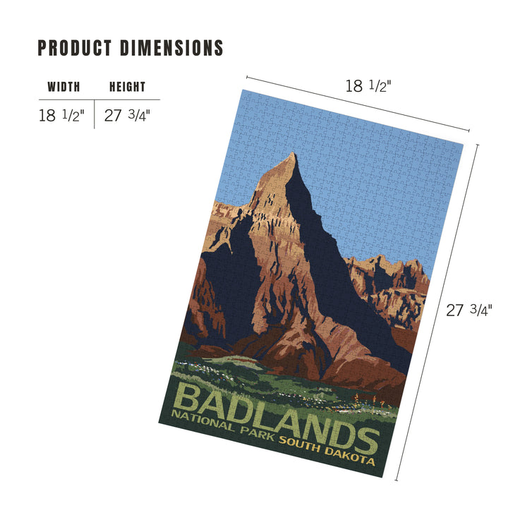 Badlands National Park, South Dakota, Jigsaw Puzzle