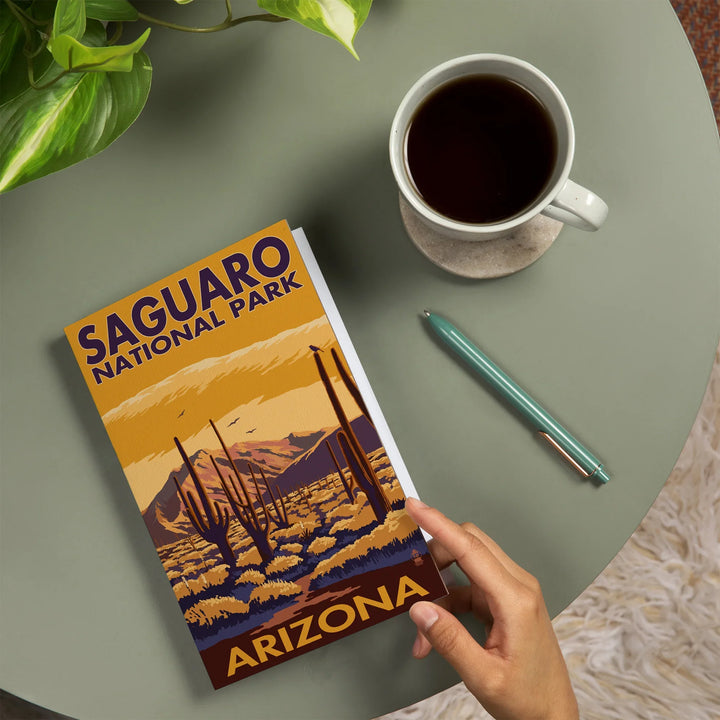 Lined 6x9 Journal, Saguaro National Park, Arizona, Lay Flat, 193 Pages, FSC paper