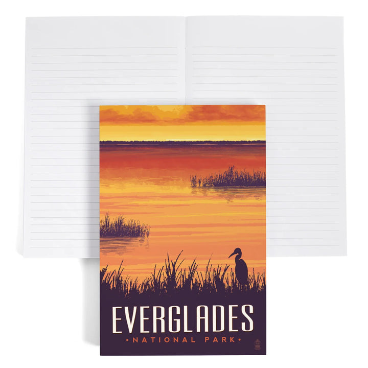 Lined 6x9 Journal, Everglades National Park, Sunset, Lay Flat, 193 Pages, FSC paper