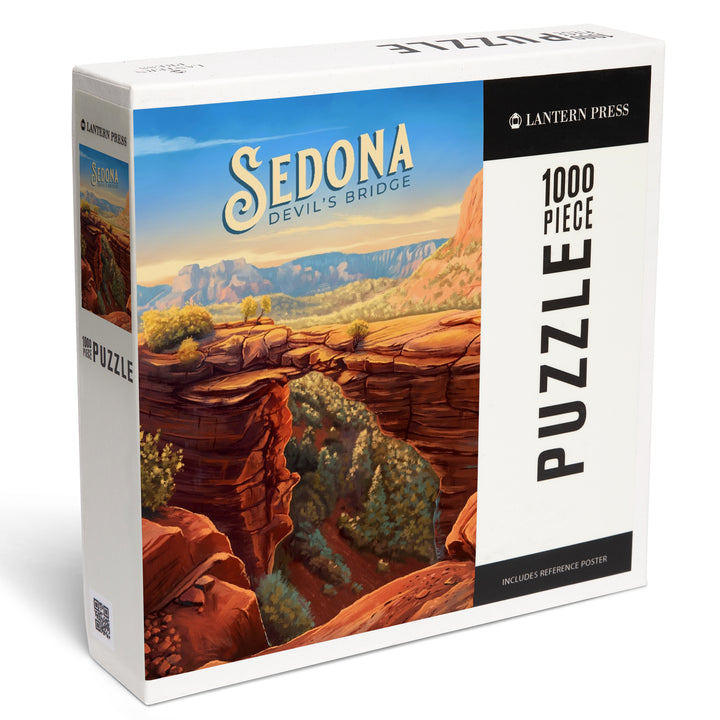 Sedona, Arizona, Oil Painting, Devil's Bridge, 1000 Piece Jigsaw Puzzle