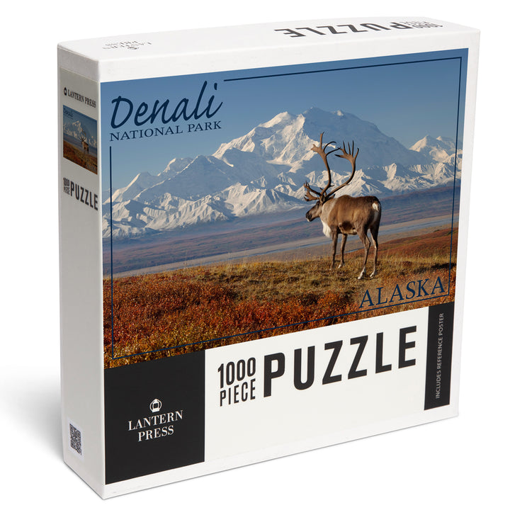 Denali National Park, Alaska, Caribou and Denali, Jigsaw Puzzle