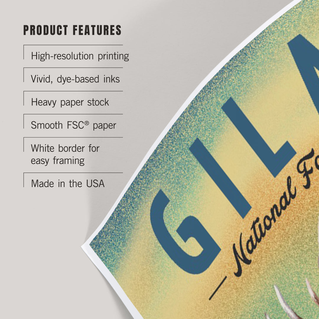 Gila National Forest, New Mexico, Elk, Lithograph, Art & Giclee Prints