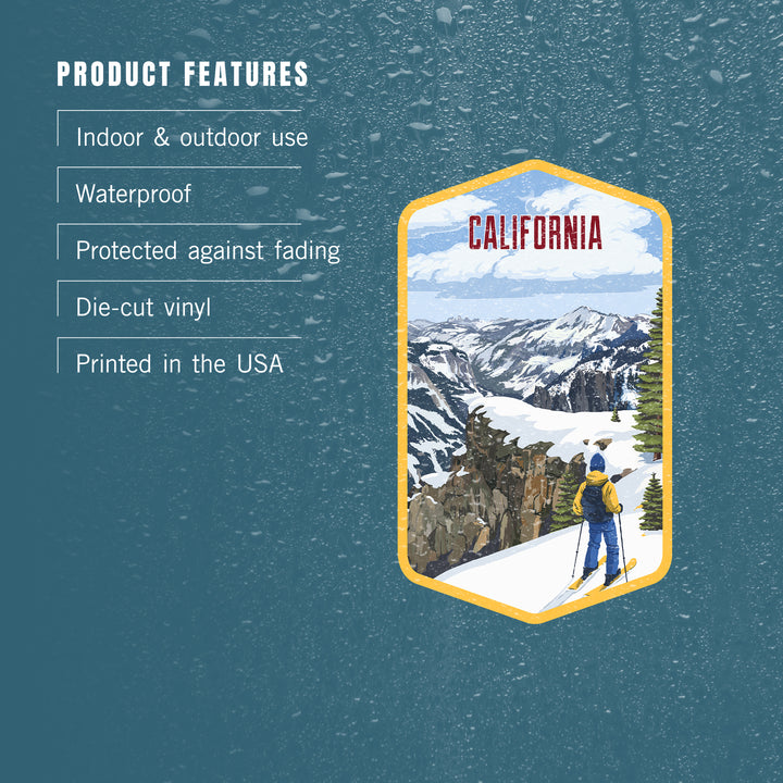 California, Painterly, Enjoy The View, Vinyl Sticker