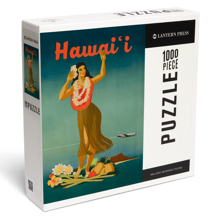 Hawaii, Vintage Hula, Jigsaw Puzzle