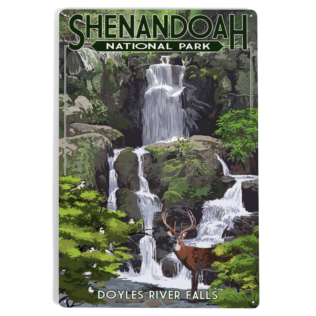 Shenandoah National Park, Virginia, Doyles River Falls, Metal Signs