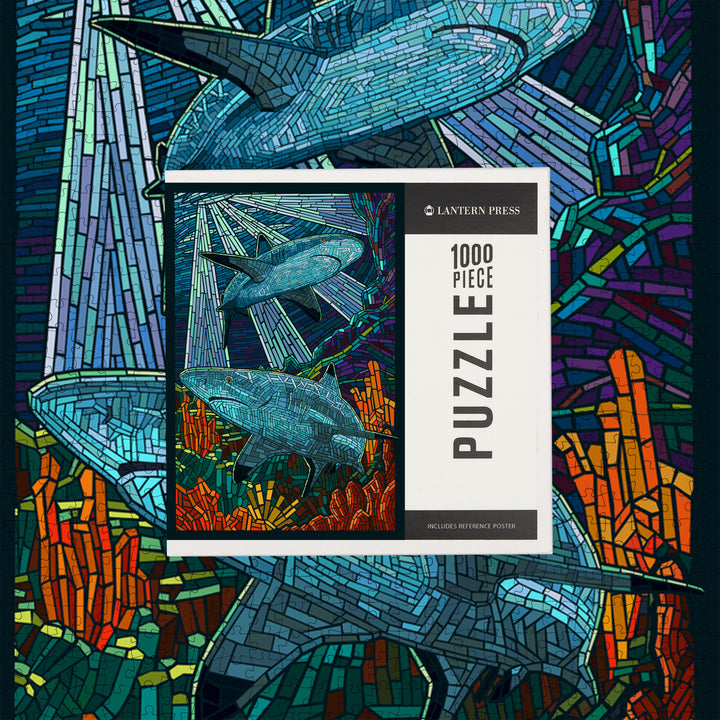 Black Tip Reef Shark, Paper Mosaic, Jigsaw Puzzle