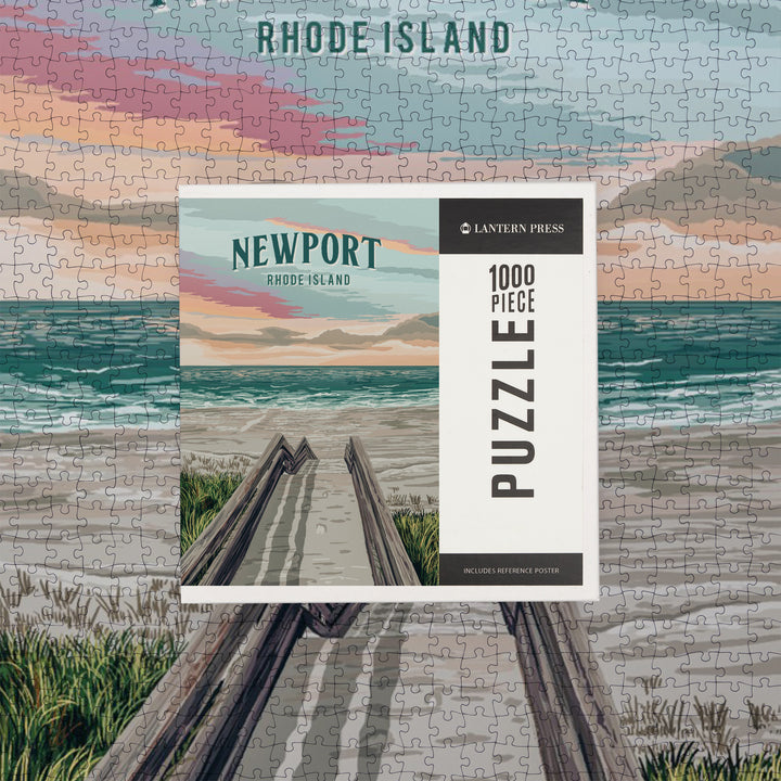 Newport, Rhode Island, Boardwalk, Jigsaw Puzzle