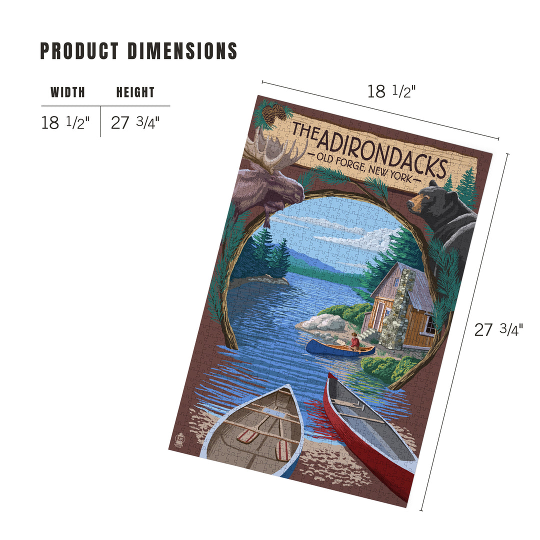 Old Forge, New York, The Adirondacks Scene, Jigsaw Puzzle
