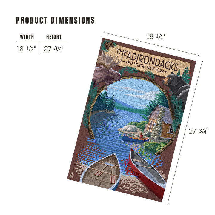 Old Forge, New York, The Adirondacks Scene, Jigsaw Puzzle