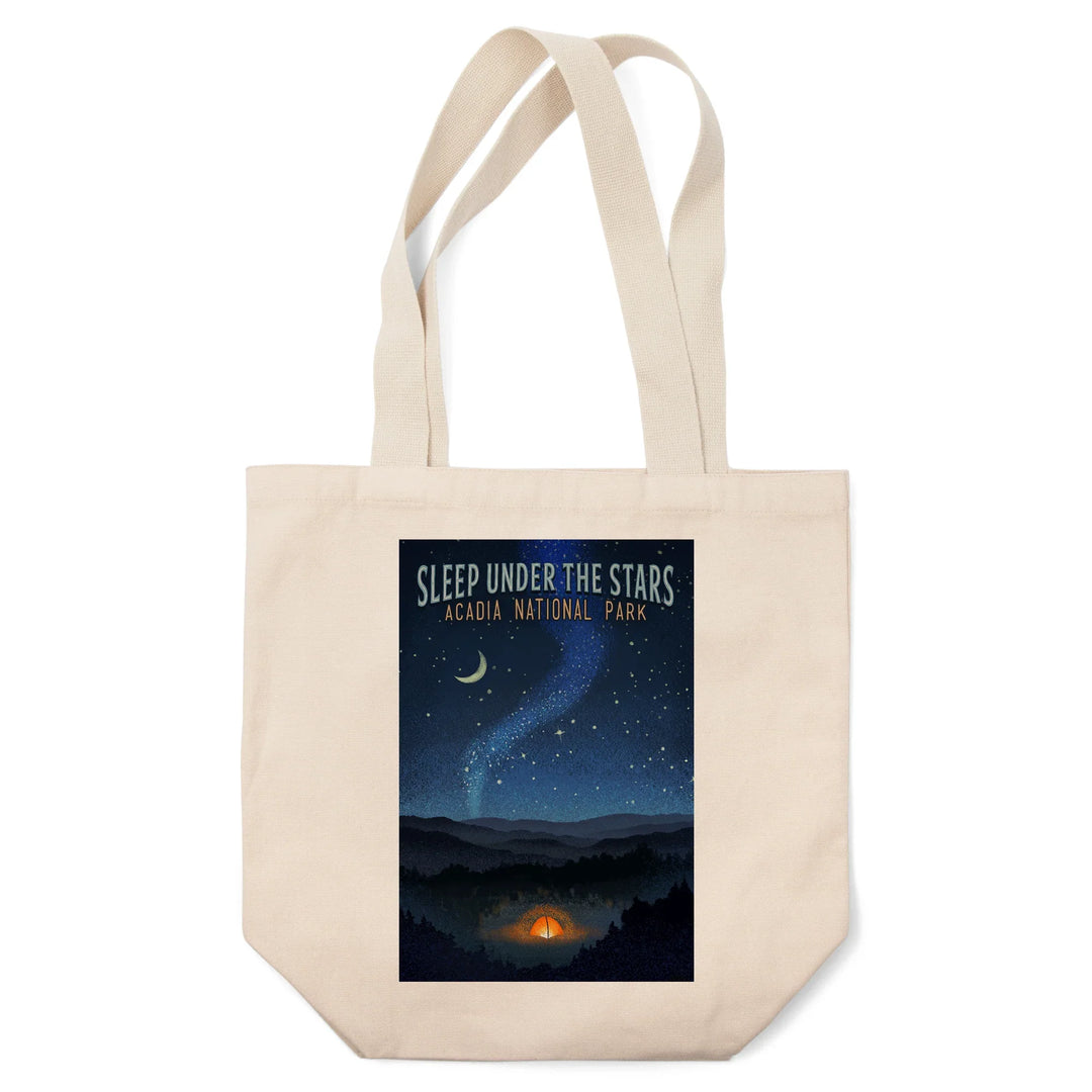 Acadia National Park, Maine, Sleep Under Stars, Tote Bag