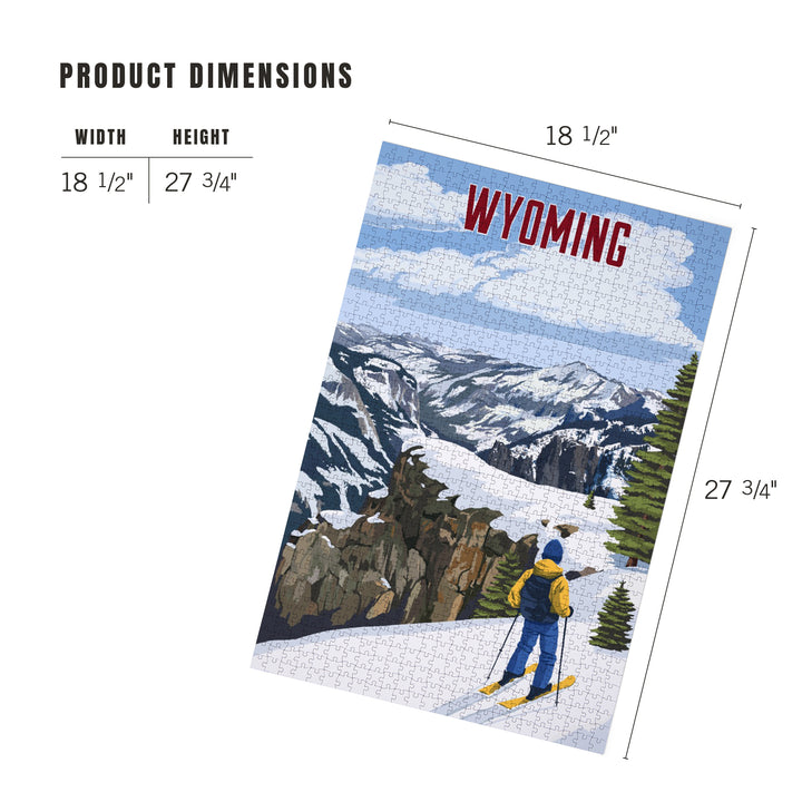 Wyoming, Painterly, Enjoy The View, 1000 Piece Jigsaw Puzzle