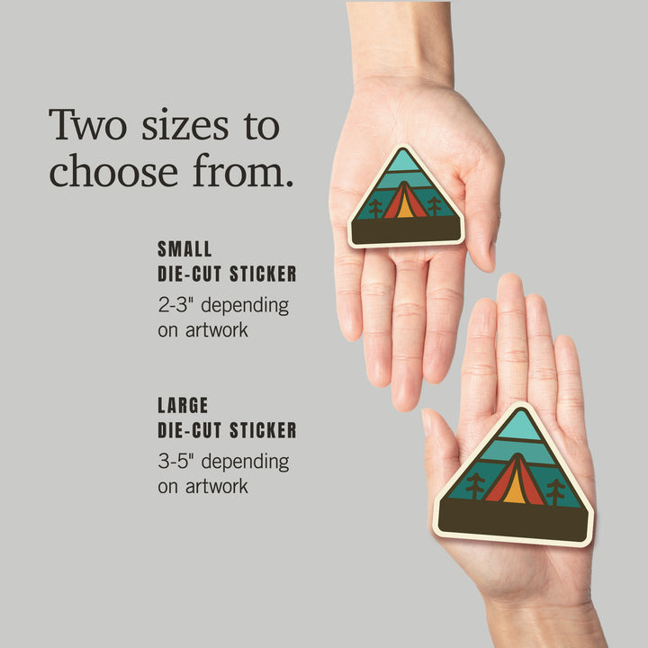 Simple Vector, Camping, Vinyl Sticker