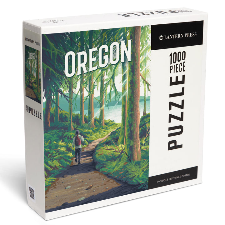 Oregon, Walk In The Woods, Day Hike, 1000 Piece Jigsaw Puzzle