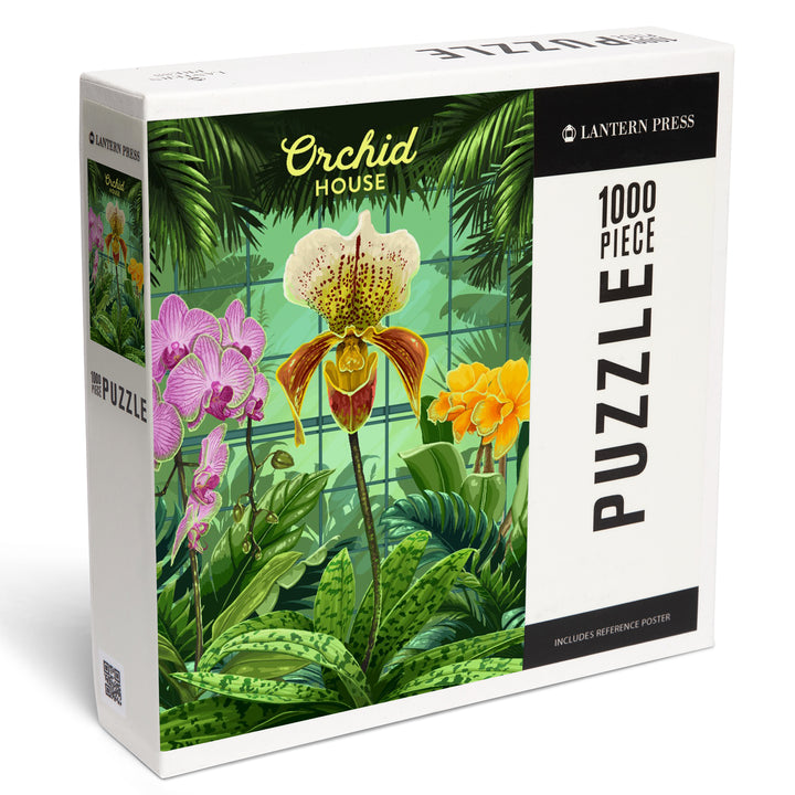 Painterly, Orchid House, 1000 Piece Jigsaw Puzzle